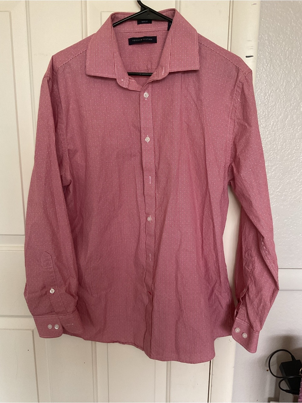 Tommy Hilfiger Men's Long-Sleeve Dress Shirt in Rose